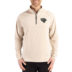 NFL Jacksonville Jaguars Cutter & Buck Adapt Eco Knit Stretch Recycled Quarter-Zip Pullover