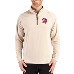 NFL Tampa Bay Buccaneers Cutter & Buck Throwback Logo Adapt Eco Knit Stretch Recycled Quarter-Zip Pullover