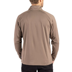 NFL Miami Dolphins Cutter & Buck Adapt Eco Knit Stretch Recycled Quarter-Zip Pullover