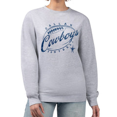 NFL Dallas Cowboys G-III 4Her by Carl Banks Women's Distressed Graphics Fleece Pullover Sweatshirt