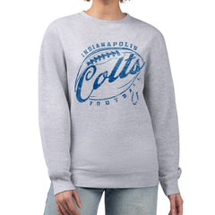 NFL Indianapolis Colts G-III 4Her by Carl Banks Women's Distressed Graphics Fleece Pullover Sweatshirt