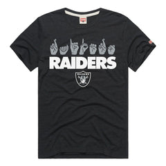 NFL Las Vegas Raiders Homage Unisex NFL ASL Collection by Love Sign Tri-Blend T-Shirt