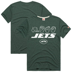 NFL New York Jets Homage Unisex NFL ASL Collection by Love Sign Tri-Blend T-Shirt