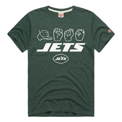NFL New York Jets Homage Unisex NFL ASL Collection by Love Sign Tri-Blend T-Shirt