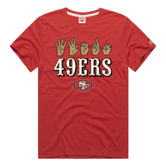 NFL San Francisco 49ers Homage Unisex NFL ASL Collection by Love Sign Tri-Blend T-Shirt