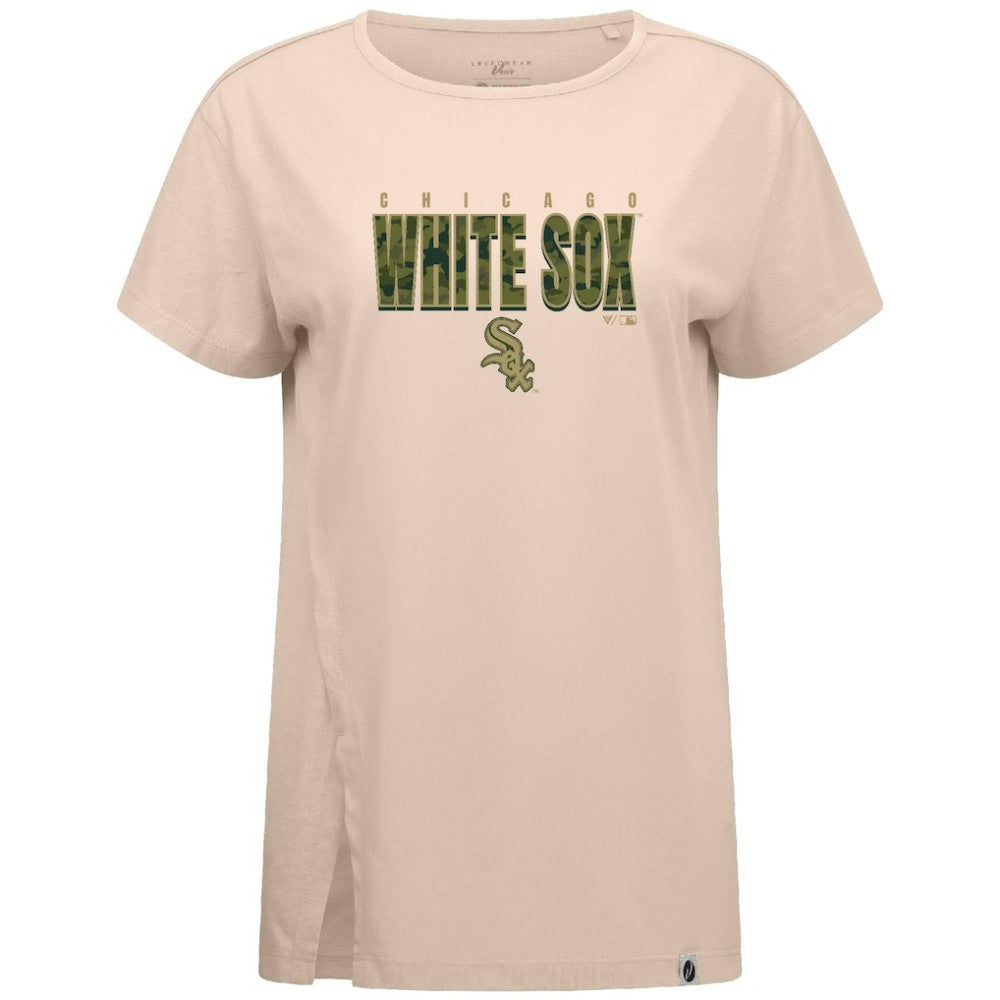 Chicago White Sox Levelwear Women's Influx Protect W T-Shirt - Khaki