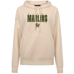 Miami Marlins Levelwear Women's Adorn Protect W Pullover Hoodie - Khaki