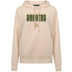 Los Angeles Dodgers Levelwear Women's Adorn Protect W Pullover Hoodie - Khaki
