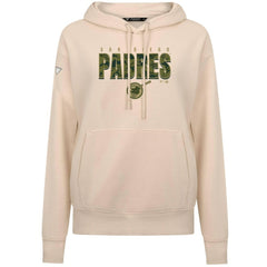 San Diego Padres Levelwear Women's Adorn Protect W Pullover Hoodie - Khaki