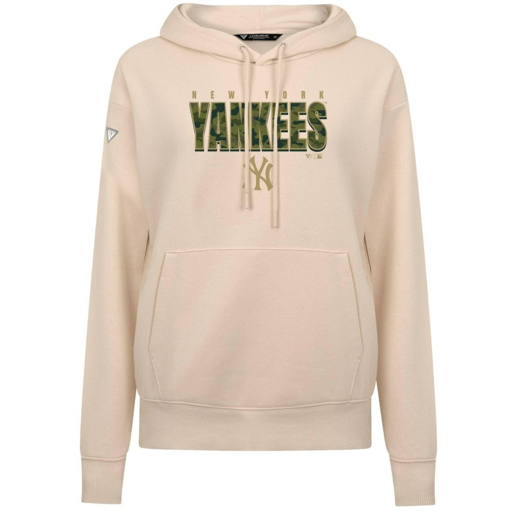 New York Yankees Levelwear Women's Adorn Protect W Pullover Hoodie - Khaki