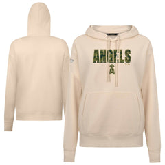 Los Angeles Angels Levelwear Women's Adorn Protect W Pullover Hoodie - Khaki