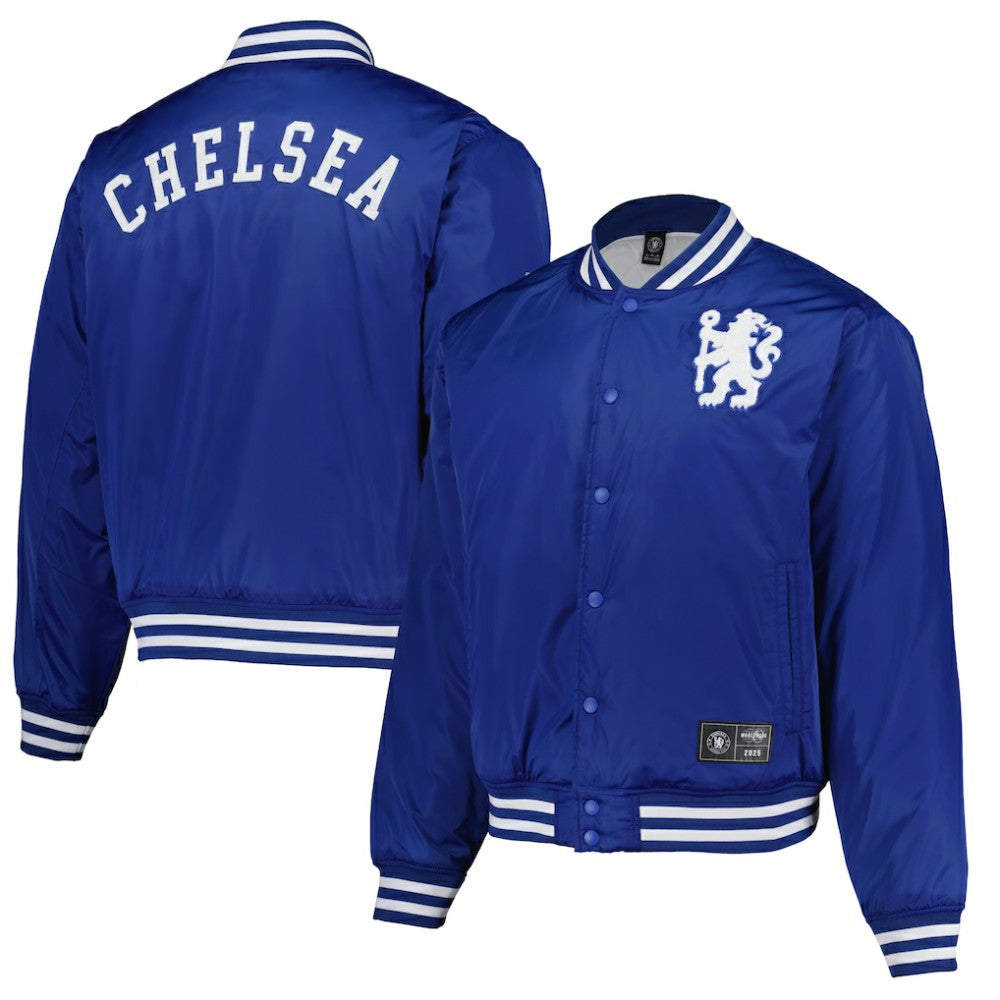 Chelsea Collegiate Sateen Full-Snap Jacket / Soccer On sale