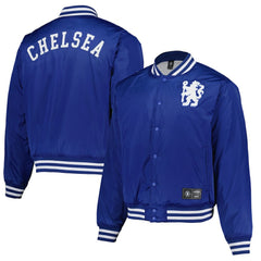 Chelsea Collegiate Sateen Full-Snap Jacket / Soccer On sale