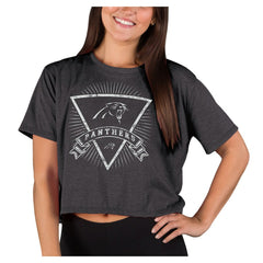 NFL Carolina Panthers Concepts Sport Women's Quest Knit Crop Top
