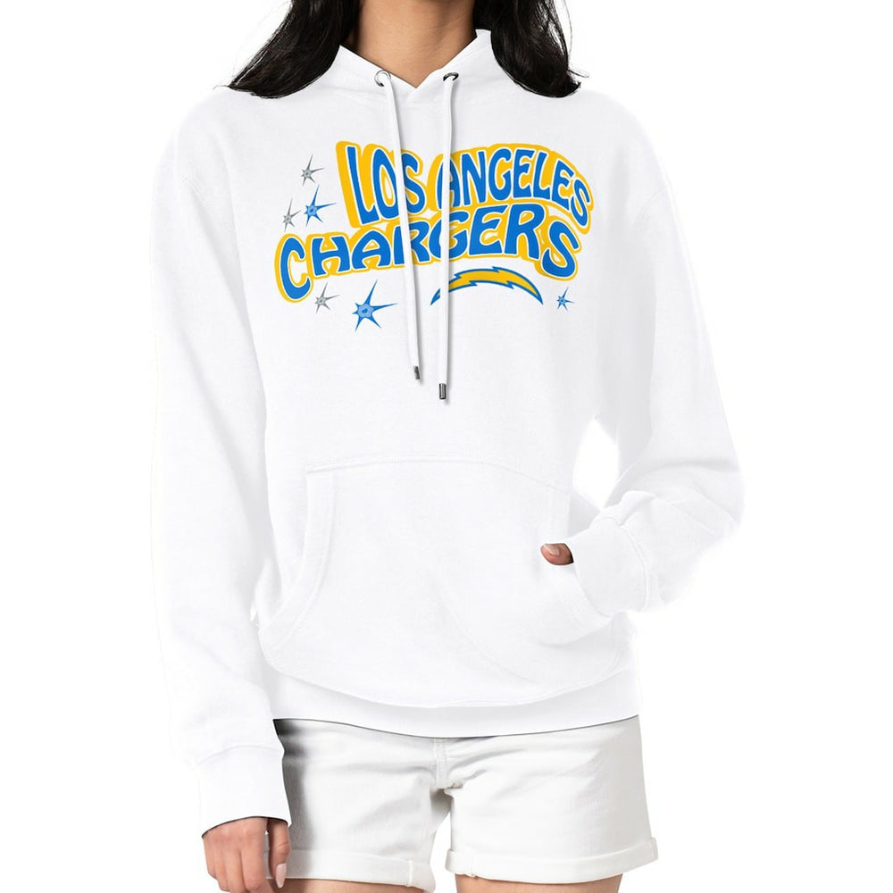 NFL Los Angeles Chargers Starter Women's Fireworks Fleece Pullover Hoodie