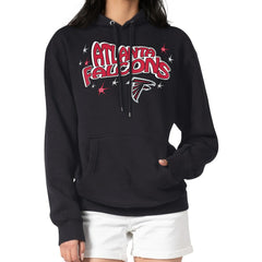 NFL Atlanta Falcons Starter Women's Fireworks Fleece Pullover Hoodie