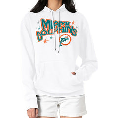 NFL Miami Dolphins Starter Women's Fireworks Fleece Pullover Hoodie