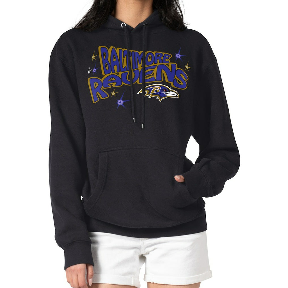 NFL Baltimore Ravens Starter Women's Fireworks Fleece Pullover Hoodie