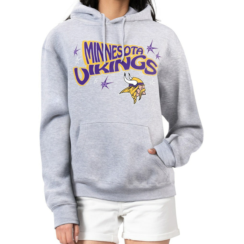NFL Minnesota Vikings Starter Women's Fireworks Fleece Pullover Hoodie