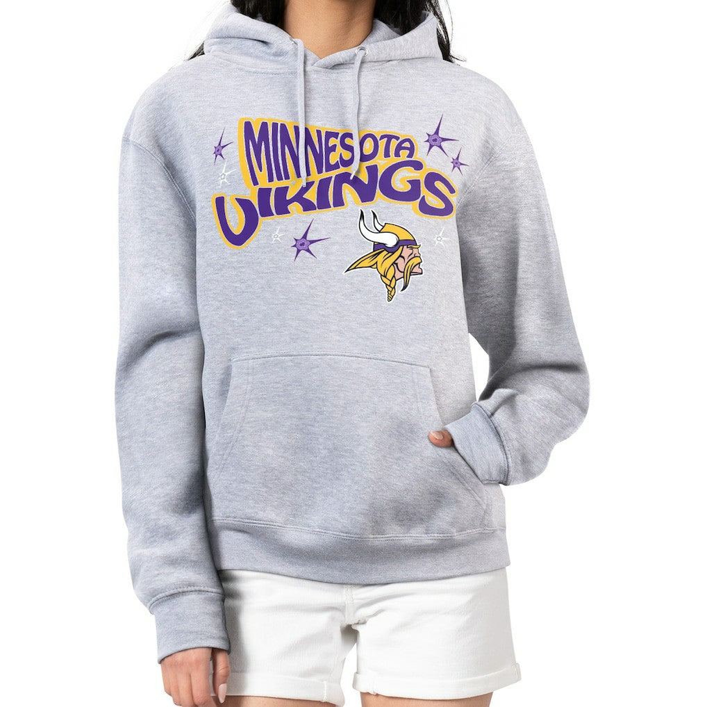 NFL Minnesota Vikings Starter Women's Fireworks Fleece Pullover Hoodie