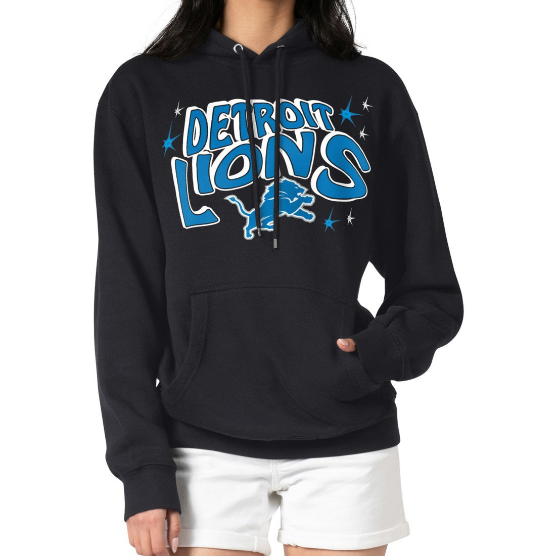 NFL Detroit Lions Starter Women's Fireworks Fleece Pullover Hoodie