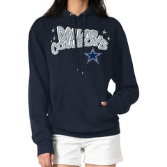 NFL Dallas Cowboys Starter Women's Fireworks Fleece Pullover Hoodie