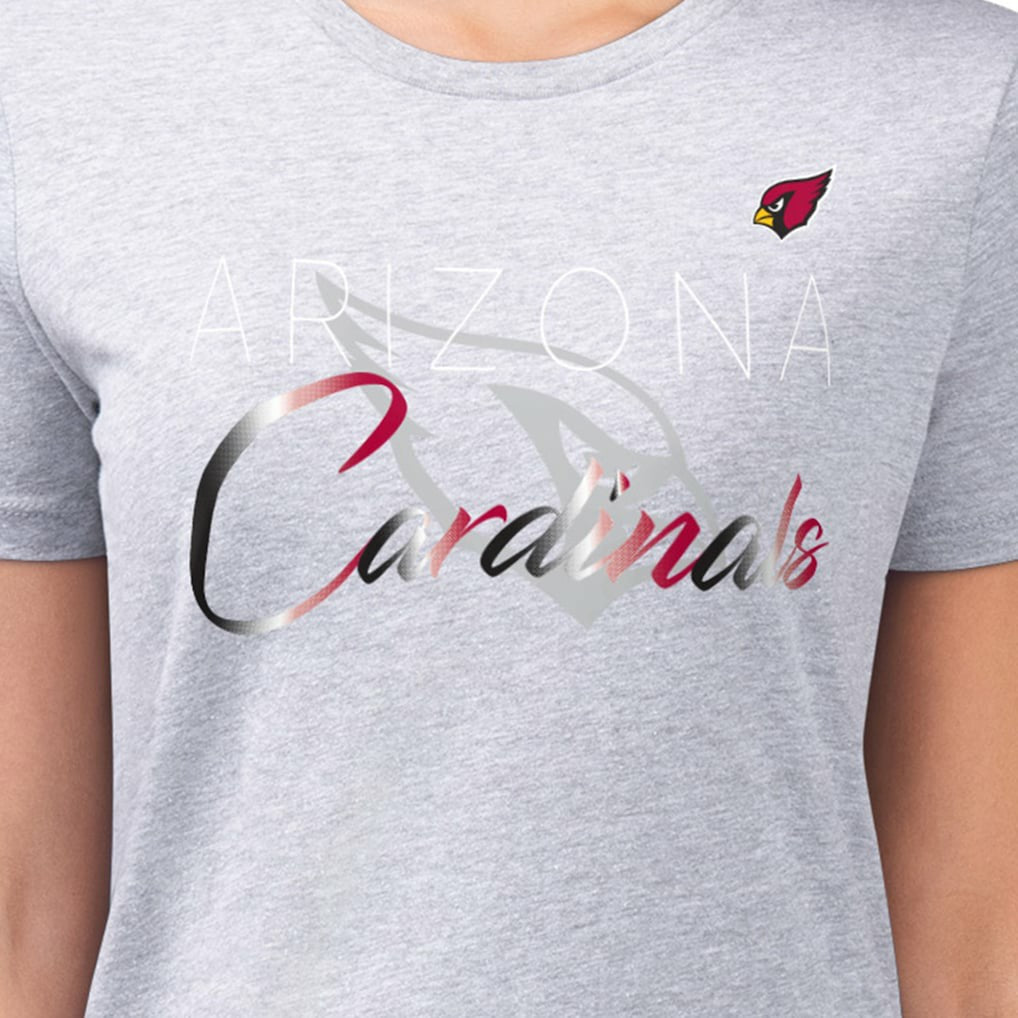NFL Arizona Cardinals G-III 4Her by Carl Banks Women's Super-Slim Fit Lightweight Shadow Logo T-Shirt