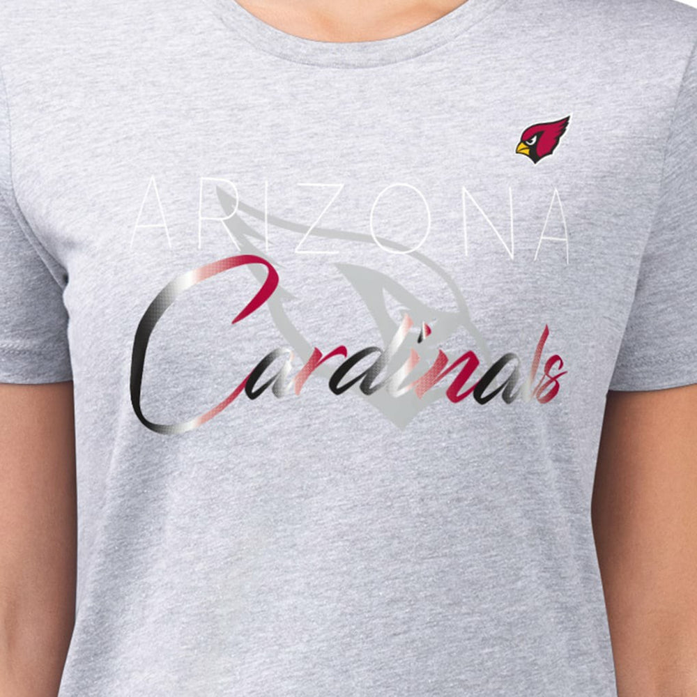 NFL Arizona Cardinals G-III 4Her by Carl Banks Women's Super-Slim Fit Lightweight Shadow Logo T-Shirt