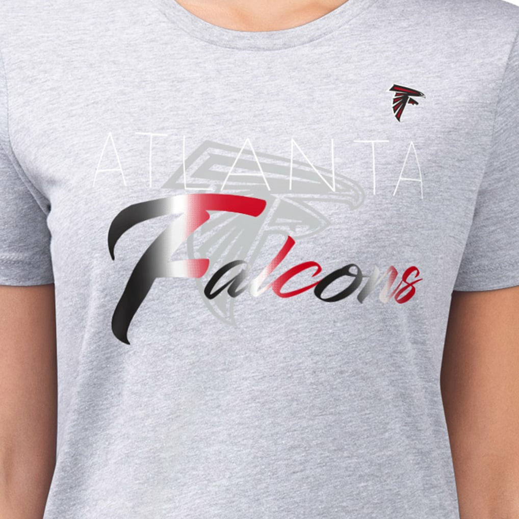 NFL Atlanta Falcons G-III 4Her by Carl Banks Women's Super-Slim Fit Lightweight Shadow Logo T-Shirt