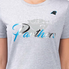 NFL Carolina Panthers G-III 4Her by Carl Banks Women's Super-Slim Fit Lightweight Shadow Logo T-Shirt