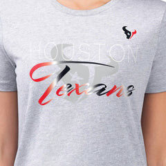 NFL Houston Texans G-III 4Her by Carl Banks Women's Super-Slim Fit Lightweight Shadow Logo T-Shirt