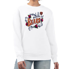 NFL Chicago Bears G-III 4Her by Carl Banks Women's Roses Fleece Tri-Blend Pullover Sweatshirt