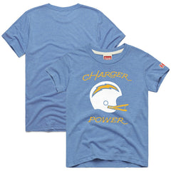 NFL Los Angeles Chargers Homage Youth Charger Power Tri-Blend T-Shirt