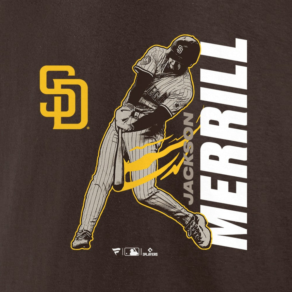 Jackson Merrill San Diego Padres Player Graphic T-Shirt - Brown