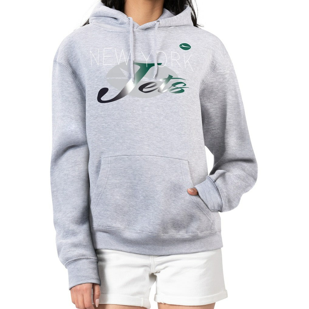 NFL New York Jets G-III 4Her by Carl Banks Women's Shadow Logo Fleece Pullover Hoodie