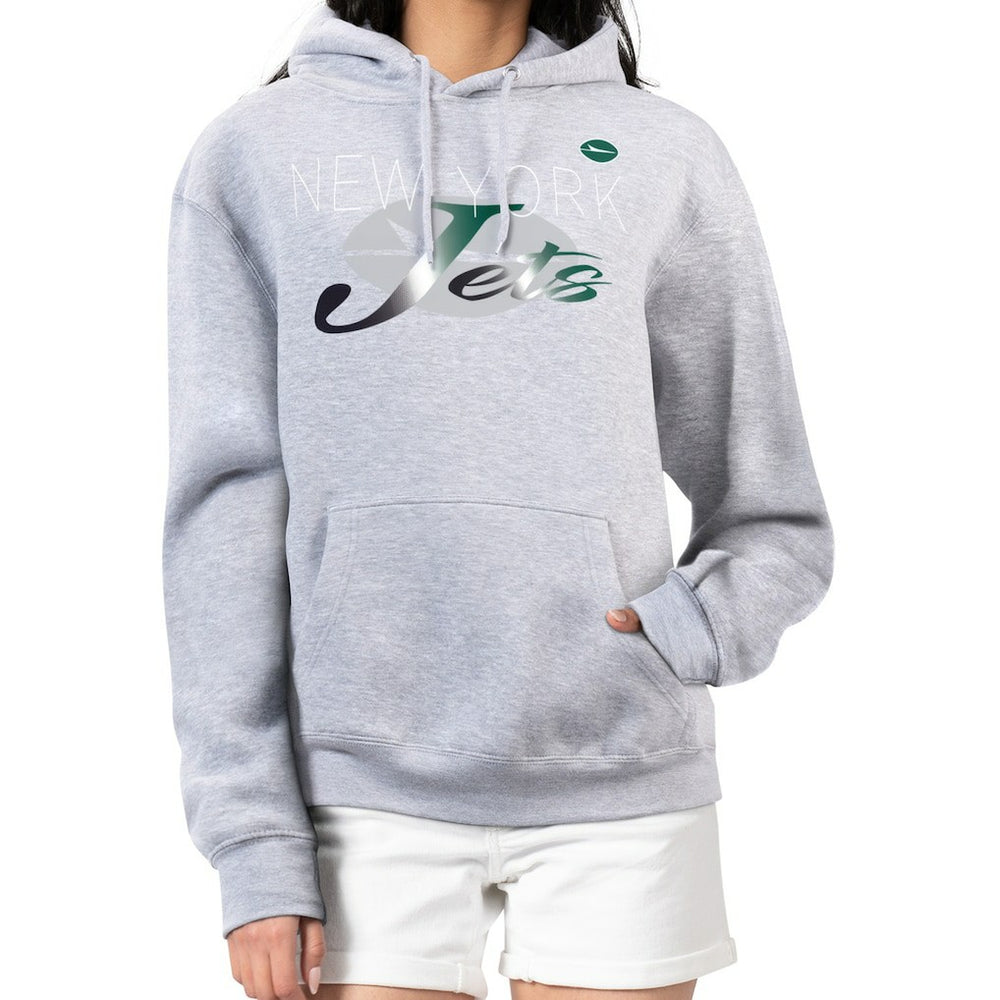 NFL New York Jets G-III 4Her by Carl Banks Women's Shadow Logo Fleece Pullover Hoodie