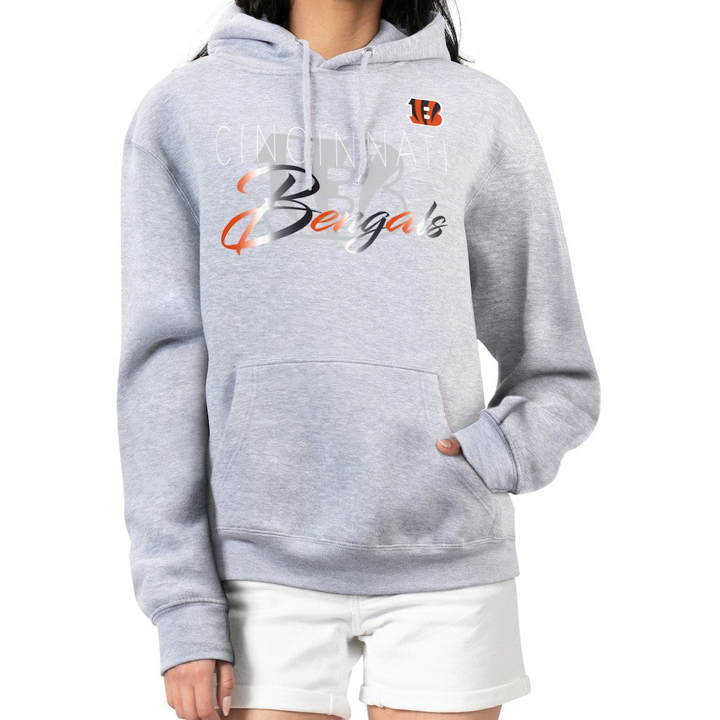 NFL Cincinnati Bengals G-III 4Her by Carl Banks Women's Shadow Logo Fleece Pullover Hoodie