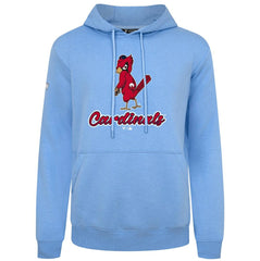 St. Louis Cardinals Levelwear Seeing Red Podium Pullover Hoodie - Light Blue