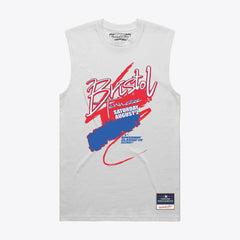 Women's 2025 Speedway Classic Muscle Tank Top - White | Mitchell & Ness