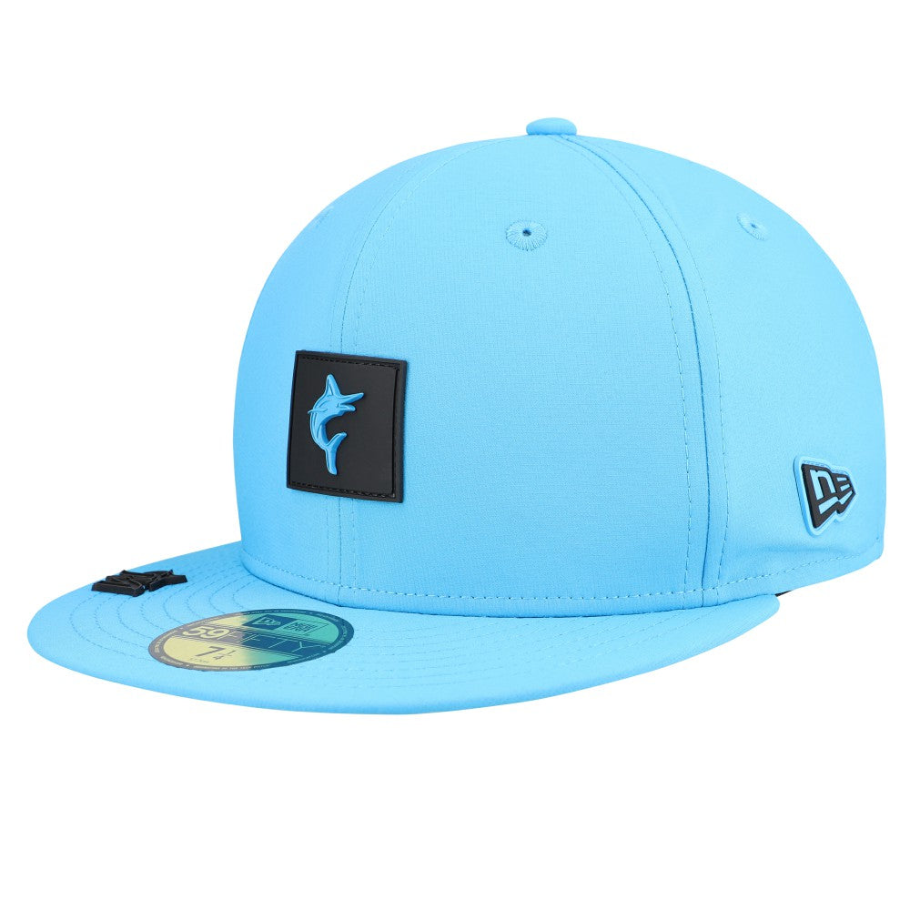 Miami Marlins 2026 Clubhouse Alternate 59FIFTY Fitted Hat - Blue | New Era