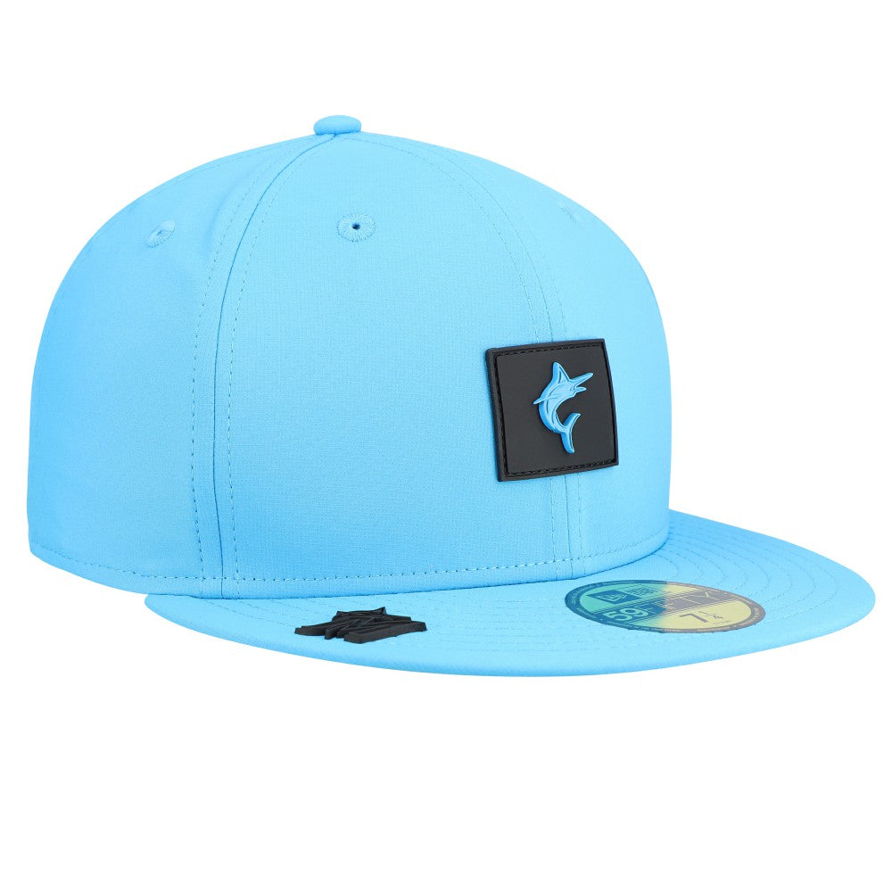 Miami Marlins 2026 Clubhouse Alternate 59FIFTY Fitted Hat - Blue | New Era