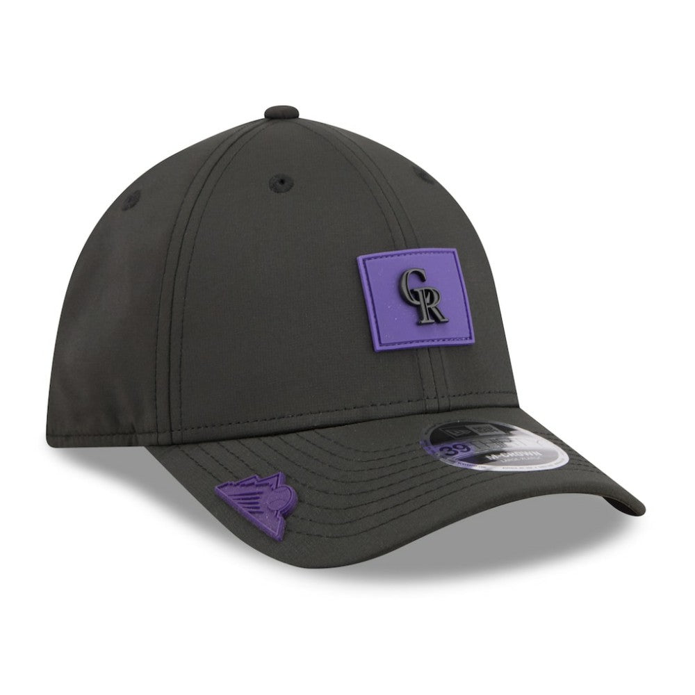 Colorado Rockies 2026 Clubhouse M-Crown 39THIRTY Flex Hat - Black | New Era