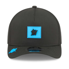 Miami Marlins 2026 Clubhouse 9FORTY A-Frame Adjustable Hat - Black | New Era