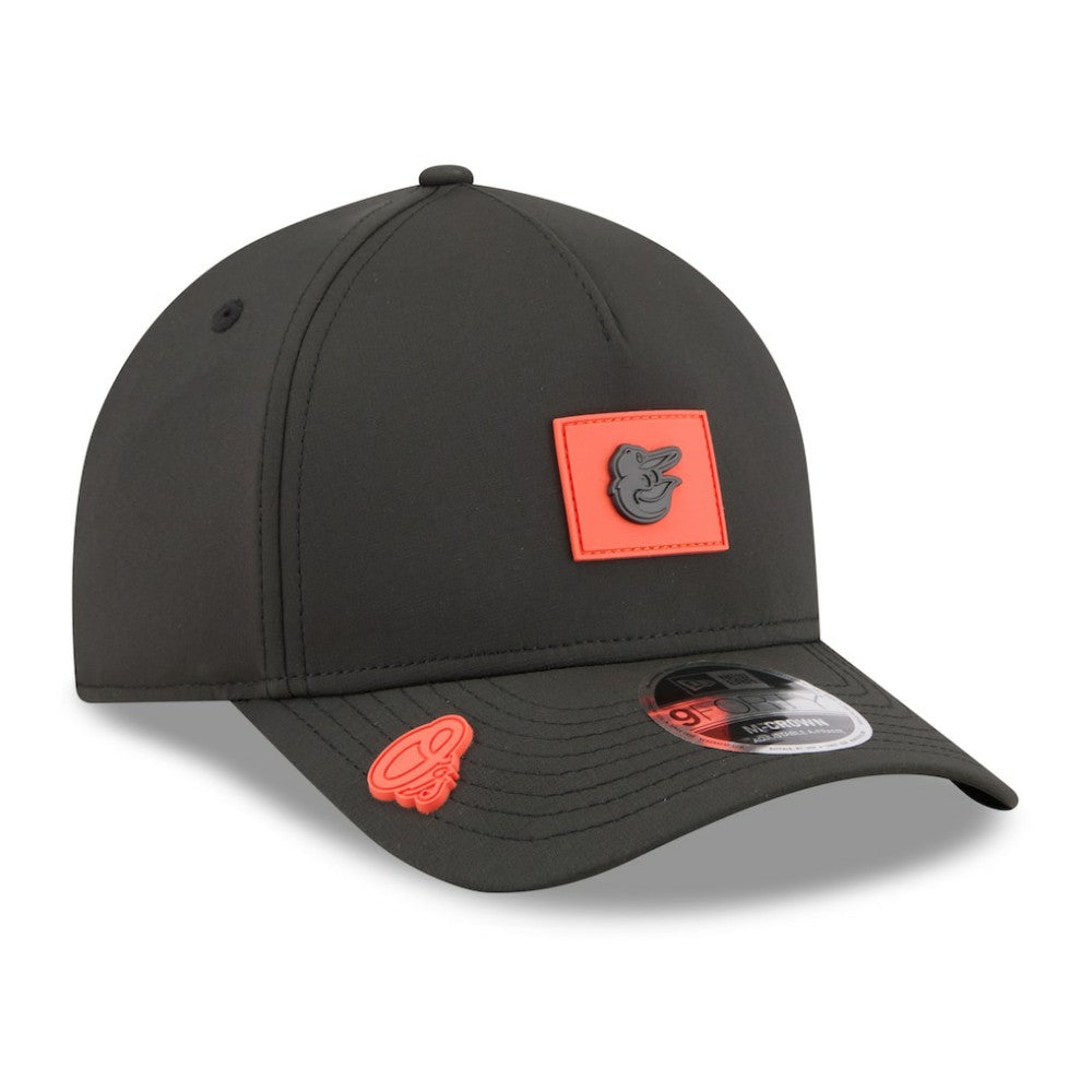 Baltimore Orioles 2026 Clubhouse 9FORTY A-Frame Adjustable Hat - Black | New Era