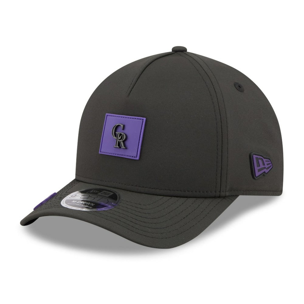 Colorado Rockies 2026 Clubhouse 9FORTY A-Frame Adjustable Hat - Black | New Era