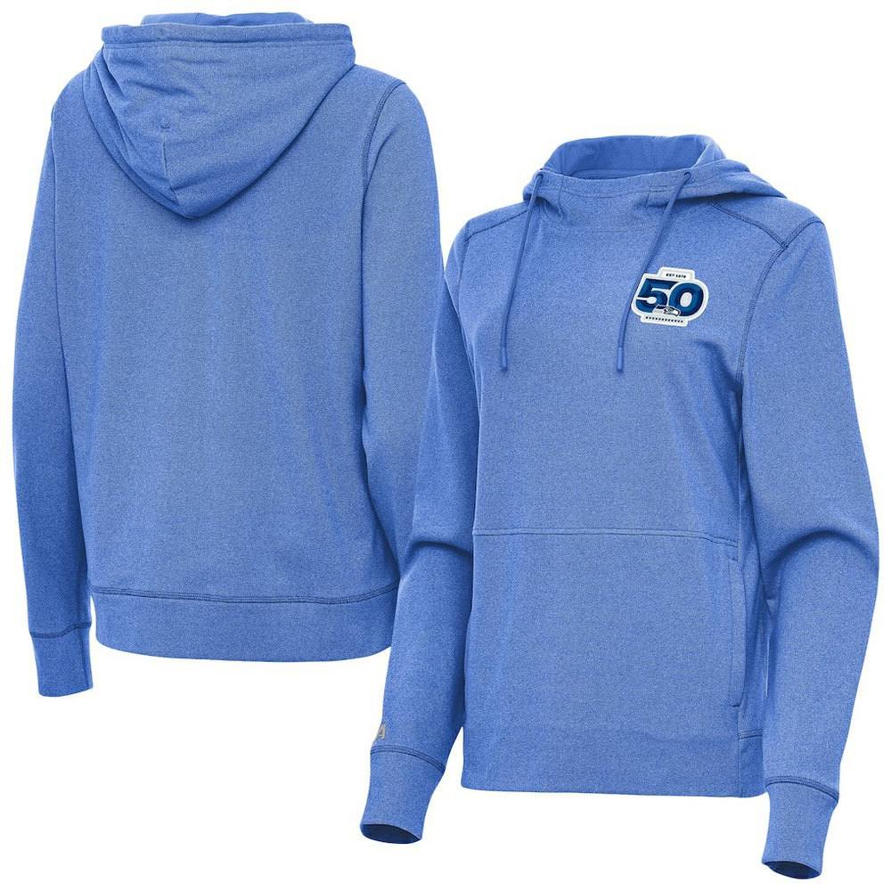 NFL Seattle Seahawks Antigua Women's 50th Season Justice Pullover Hoodie