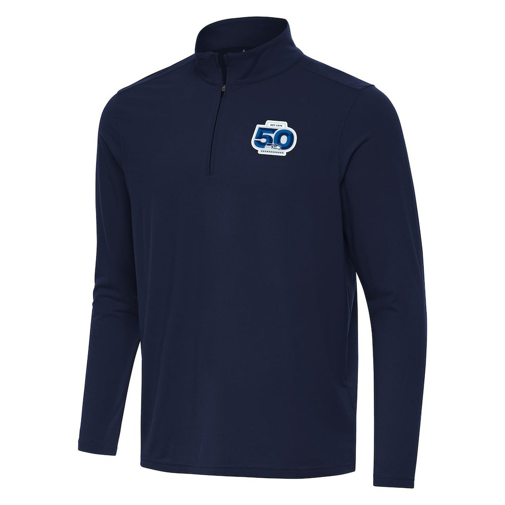 NFL Seattle Seahawks Antigua 50th Season Intent Quarter-Zip Pullover
