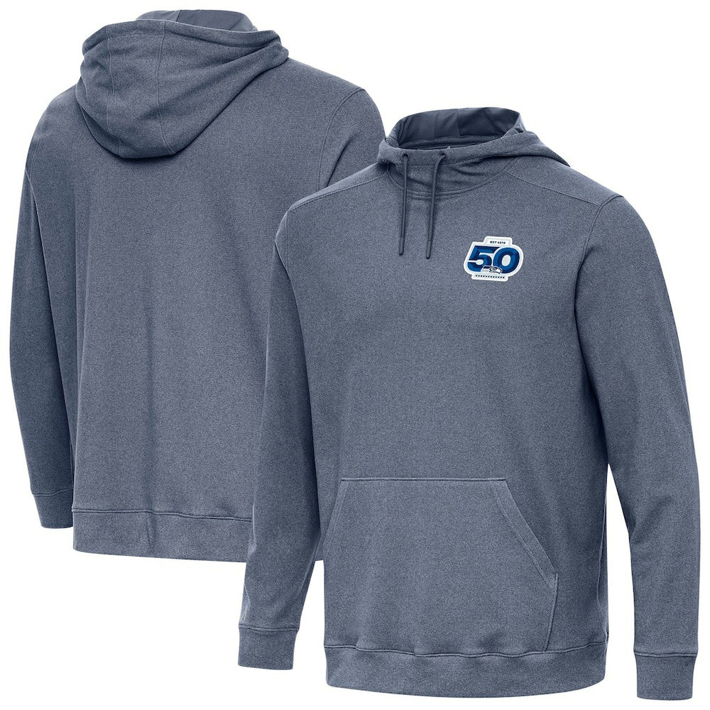 NFL Seattle Seahawks Antigua 50th Season Cloud Pullover Hoodie