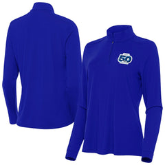 NFL Seattle Seahawks Antigua Women's 50th Season Intent Quarter-Zip Pullover
