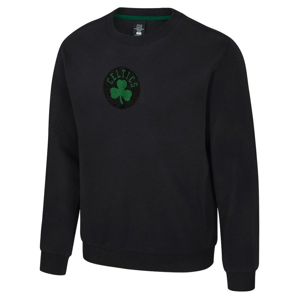 Boston Celtics Stadium Essentials Unisex Club Level Chenille Sweatshirt - Black for sale